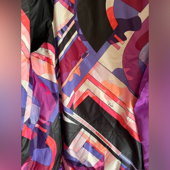 ❗️Clearance❗️Emilio Pucci Purple Real Fox Fur Down Jacket Women 3/4 Sleeves - Picture 13 of 17